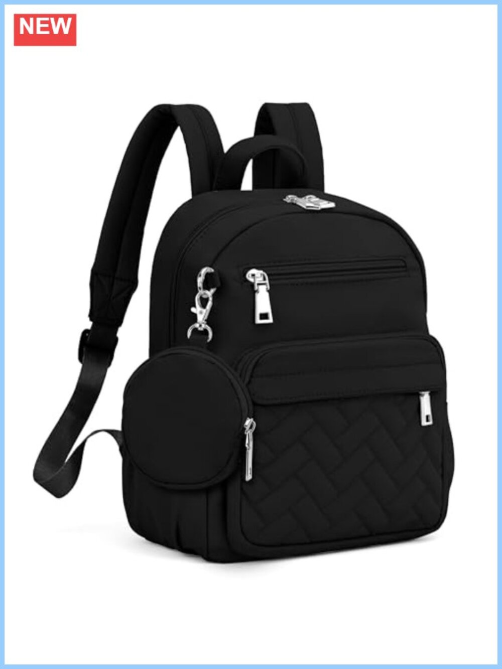 Anti-Theft Mini Backpack Nylon Small Purse Daypack Travel Commute
